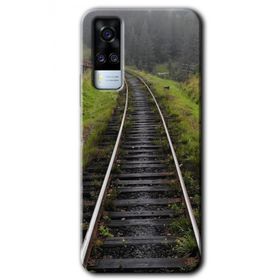 Vivo Y53S Tren Yolu Baskılı Uyumlu Silikon Kılıf