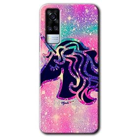 Vivo Y53S Unicorn Kristal Baskılı Uyumlu Silikon Kılıf