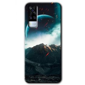 Vivo Y53S Uzay Gökyüzü Baskılı Uyumlu Silikon Kılıf