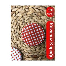 Viyalente Konserve Kapağı Kavanoz Kapağı Çift Silikonlu 100 Adet Şişe Kapağı