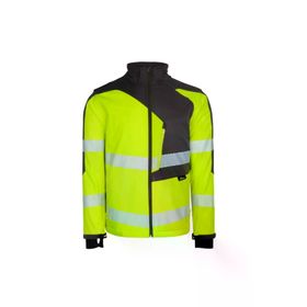 Vizwell VWJK267 Sarı Reflektörlü Softshell Model Teknik Mont