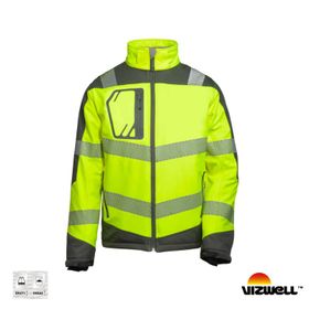 Vizwell VWJK268 Softshell Termal Kaplamalı Sarı Erkek Mont