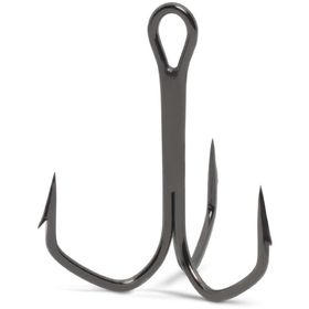 VMC 8570 Black Nikel-No:8 - 10'lu Barbarian Outbarb Üçlü Olta İğnesi