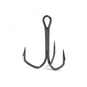 VMC 8570 Black Nikel-No:8 - 10'lu Barbarian Outbarb Üçlü Olta İğnesi