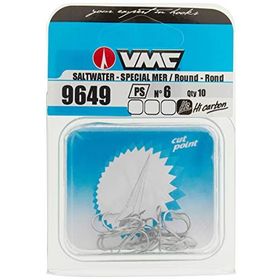 VMC 9649PS 10'lu Perma Steel 12 Üçlü Olta İğnesi
