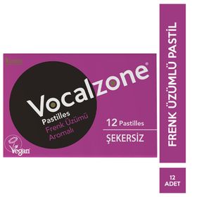 Vocalzone Frenk Üzümlü 12 Pastil