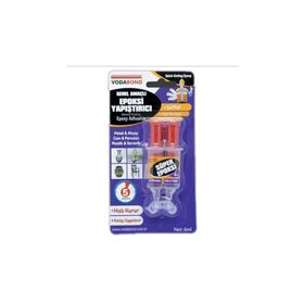 Vodaband 6 gr Şırınga Süper Epoxy Şeffaf Yapıştırıcı