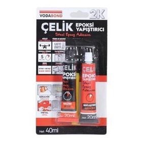 Vodabond 20+20 ml Seramik Ahşap Metal Plastik Cam Çelik Epoksi Yapıştırıcı