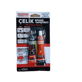 Vodabond 20+20 ml Seramik Ahşap Metal Plastik Cam Çelik Epoksi Yapıştırıcı