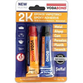 Vodabond Seramik Ahşap Metal Plastik Cam Çelik Epoksi 15 gr + 15 gr Yapıştırıcı
