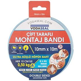 Vodaseal 10 mm 10 mt Çift Taraflı Montaj Bandı