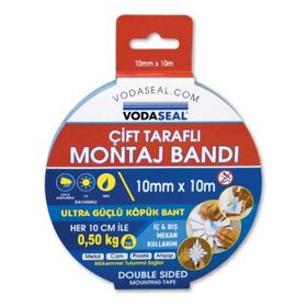 Vodaseal 10 mm 10 mt Çift Taraflı Montaj Bandı