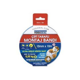 Vodaseal 10x10 mt Kablo Kanalları İçin Çift Taraflı Montaj Bandı