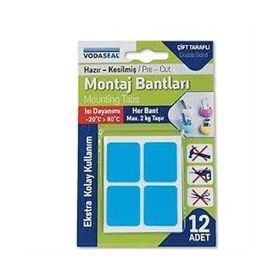 Vodaseal 12'li Beyaz Çift Taraflı Montaj Bandı