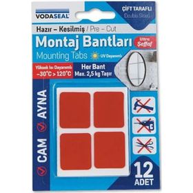 Vodaseal 12'li Şeffaf Çift Taraflı Montaj Bandı