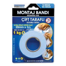 Vodaseal 20 mm 3 mt Çift Taraflı Montaj Bandı
