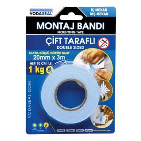 Vodaseal 20 mm 3 mt Çift Taraflı Montaj Bandı