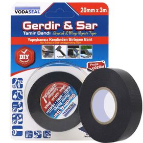 Vodaseal 20 mm x 3 mt Siyah Gerdir Sar Tamir Bandı