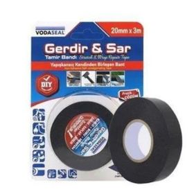 Vodaseal 20 mm x 3 mt Siyah Gerdir Sar Tamir Bandı