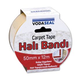 Vodaseal 50 mm x 12 m Beyaz Halı Montaj Bandı