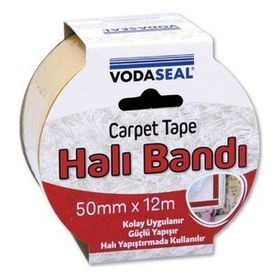 Vodaseal 50 mm x 12 m Beyaz Halı Montaj Bandı