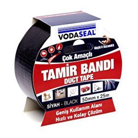 Vodaseal 50 mm x 25 m Siyah Çok Amaçlı Tamir Bandı