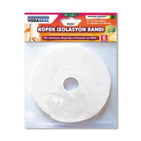 Vodaseal Beyaz Köpük 10x6 İzolasyon Bandı