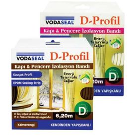 Vodaseal D Profil Beyaz 3.7 mm Kapı Pencere Bandı Bandı