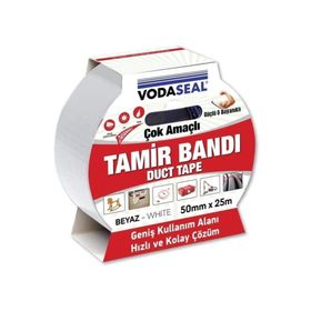 Vodaseal Duct Tape Beyaz 50 mm x 25 m Tamir Bandı