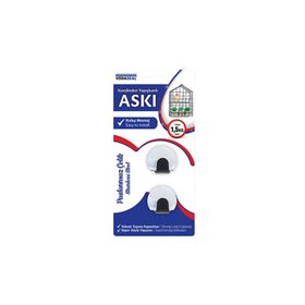 Vodaseal Kendinden Yapışkanlı 2'li Oval Krom Askı