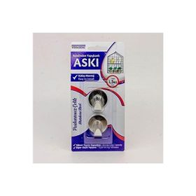 Vodaseal Kendinden Yapışkanlı 2'li Yuvarlak Metal Askı