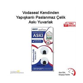 Vodaseal Kendinden Yapışkanlı 2'li Yuvarlak Metal Askı