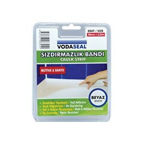 Vodaseal Küvet Kenar Beyaz 38 Mm x 3.35 M Sızdırmazlık Bandı