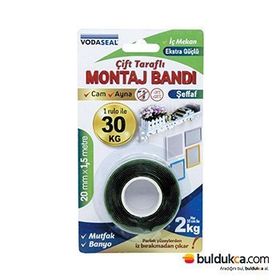 Vodaseal Şeffaf Çift Taraflı Bant