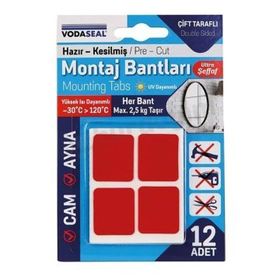 Vodaseal Şeffaf Ebatlı Montaj Bandı