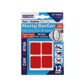 Vodaseal Şeffaf Ebatlı Montaj Bandı