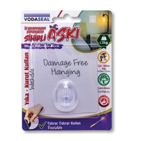 Vodaseal Şeffaf Kare Sihirli Askı