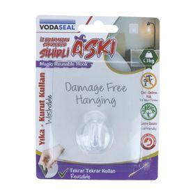 Vodaseal Şeffaf Kare Sihirli Askı