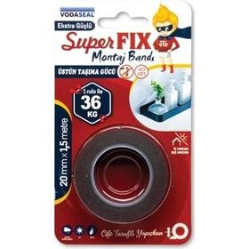 Vodaseal Süperfix 20 mm x 1.5 mt Montaj Bandı