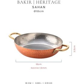 Voeux Héritage Koleksiyonu Bakır Dövmeli 18 cm Sahan