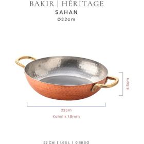 Voeux Héritage Koleksiyonu Bakır Dövmeli 24 cm Sahan