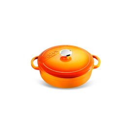 Voeux Kitchenware Amusant Sığ Turuncu 28 cm Döküm Tencere