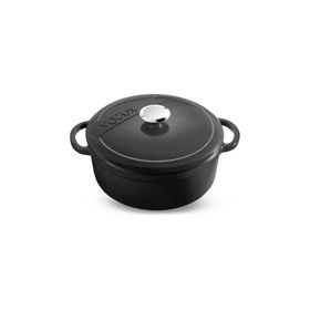 Voeux Kitchenware Elegance Siyah 24 cm Derin Döküm Tencere