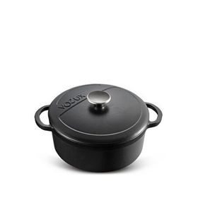 Voeux Kitchenware Elegance Siyah 24 cm Derin Döküm Tencere