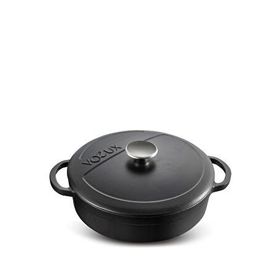 Voeux Kitchenware Elegance Siyah 24 cm Sığ Döküm Tencere