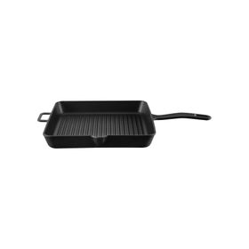Voeux Kitchenware Elegance Siyah Döküm Kare Izgara 25 cm Tava