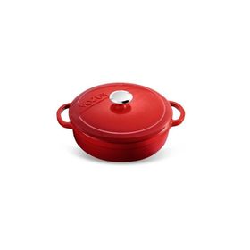 Voeux Kitchenware L'amour Kırmızı 24 cm Sığ Döküm Tencere