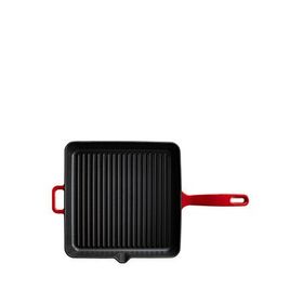 Voeux Kitchenware L'amour Kırmızı Döküm Kare Izgara 30 cm Tava