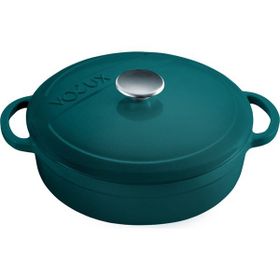 Voeux Kitchenware Profond Turkuaz 24 cm Sığ Döküm Tencere