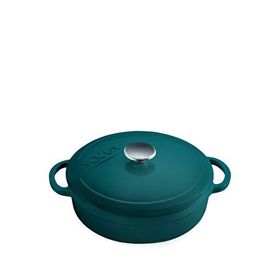 Voeux Kitchenware Profond Turkuaz 28 cm Sığ Döküm Tencere